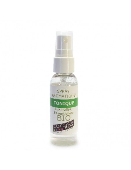 Spray aromatique Tonique aux huiles essentielles BIO Spray aromatique Tonique aux huiles essentielles BIO