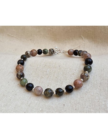 Bracelet pierres de Corse mixte