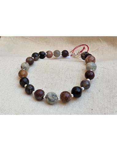 Bracelet pierres de Corse mixte XL