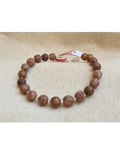 Bracelet pierres de Corse rouge de Porto XL